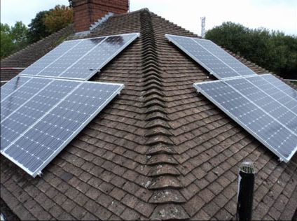 panels on roof